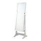 Rosalba - Jewelry Cheval Mirror With Tilting Full Length Mirror And Hidden Storage - Light Gray
