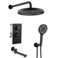 10" Shower System Set With Control Valve And Overhead Shower