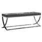 Curve Leg Bench With Upholstery - Black