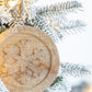 Wooden Hanging Circle With Snowflake Cut Decorative Hanging Christmas Tree Ornaments For Holiday Party Decorations (Set of 12) - Multi