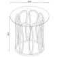 Round Glass Top Table With Polished Metal Base