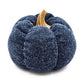 Pumpkin Ornament Decor For Holiday Harvest Festival Fall Festival & Thanksgiving (Set of 3) - Blue