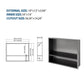 Modern Stainless Steel Shower Niche Double Shelf For Bathroom