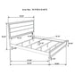 Carina - Eastern King Bed - Oak