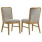 Teleli - Dining Side Chair (Set of 2) - Natural / Gray