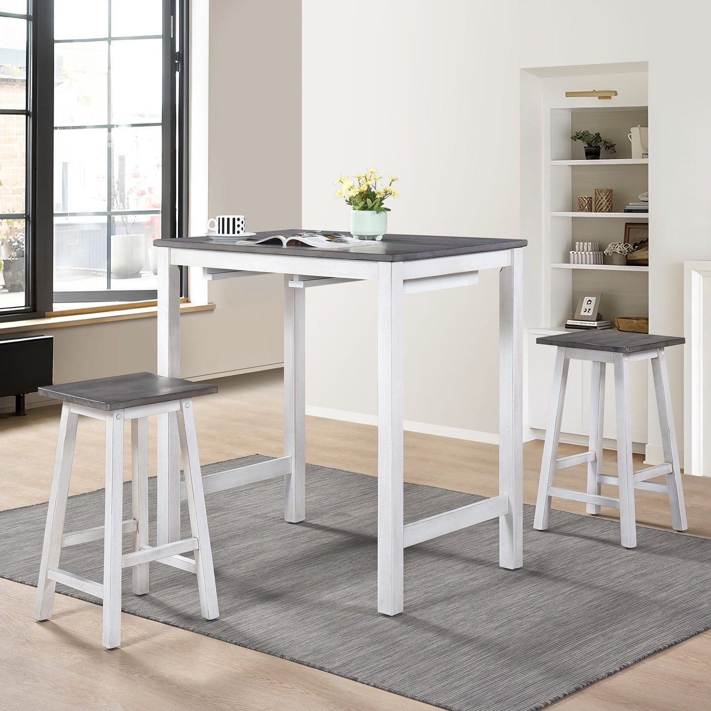 3 Pieces Counter Height Set