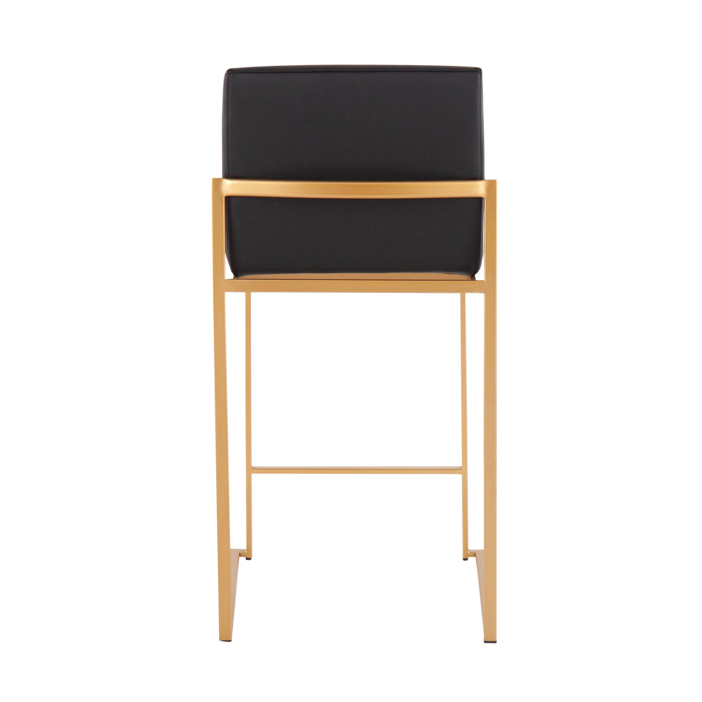 Lucian - Set of 3 - 24" Black and Gold Counter Stools