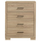 Merritt - 4 Drawer Bedroom Chest - Light Oak