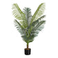 47" Tall, Artificial Plant, Palm Tree, Indoor, Faux, Fake, Floor, Greenery, Potted, Real Touch, Decorative - Green / Black
