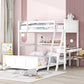 Full Over Full Bunk Bed With Desk