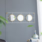3 Mirror Piece Wall Mirror InRectangular Frame, Home Wall Decor For Bedroom Living Room