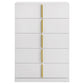 Lauryn - 5 Drawer Bedroom Chest - Gloss White