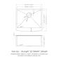 Farmhouse Kitchen Sink, Stainless Steel, Apron Front
