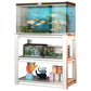 Stylish Metal rium Stand For 20 - 30 Gallon Tanks, 3 Tier Adjustable Shelf