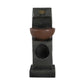 Sculptural Water Fountain With Bowl Basin, With Light And Pump, For Indoor And Outdoor - Brown / Black