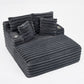 Oversized Chaise Lounge Chair Indoor With Pillows For Living Room