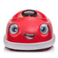 Bumper Car For Kids, 12V Dual Drive 1-6 Years Old Children's Electric Car With Pushrod Dinner Plate USB Bt Music Rocking Horse Mode Anti-Collision Bumper Ride On Car