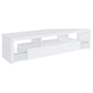 Lance - 2 Drawer TV Stand With Shelves - Gloss White