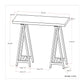 Sawhorse - Handcrafted Solid Table