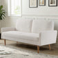 Sofa, European Style With Sleek Design, Modern & Vintage Flair, Upholstered 3 Seater Couch