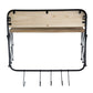 Laundry Rack With Accordion Design - Brown / Black - Black Brown