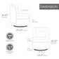 Wide Modern Cushioned Armless Metal Base 360° Swivel Chair With Pillow