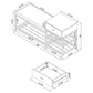 Yesler - 1 Drawer Storage Bench - Glossy White