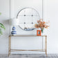 Traditional Decor Style Round Antique Glass Wall Mirror, Wall Decor For For Bathroom Entryway Console Lean Against Wall - Black