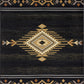 Tribes - 7'10" X 10'3" Southwest Area Rug - Black