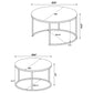 Arrize - 2 Piece Round Nesting Coffee Table Set - Mango Color