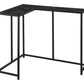 Corner Accent Console Table For Entryway, Unique L-Shaped Design