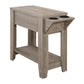 Accent Side Table, Storage, Lamp, Transitional Space-Saving Design