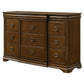 Leonide - 9 Drawer Dresser - Cherry