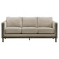 Fisher - Upholstered Panel Arm Sofa - Taupe