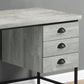 Computer Desk For Home Office, Laptop, 3 Storage Drawers, Contemporary & Moder