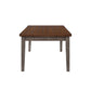 2 Tone 6 Drawer Dining Table - Gray