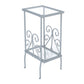 Accent Table, Side Tempered Glass, Transitional - Silver