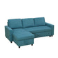 L - Shaped Convertible Sofa Bed With Storage Chaise