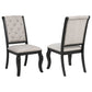 Kinzler - Side Chairs (Set of 2) - Tan / Black