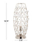 Crystal - Buds Contemporary Uplight Lamp - Polished Nickel / Clear Crystal