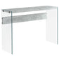 Accent Console Table For Entryway, Glossy Spacious Surface
