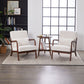 Accent Chair With Pillow And Wood Frame