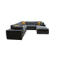 Custom Configuration Modular Sectional & Toss Pillows