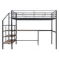 Loft Bed With Desk And Lateral Storage Ladder