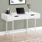 Computer Desk For Home Office, Storage Drawers, Marble Look Contemporary & Modern