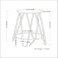 Simeon - Multifunctional Metal Stool With Wood Seat