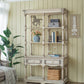 Adela - French Country Bookcase Display Storage Shelf Etageres - Antique White