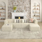 Modern Minimalist Sleeper Sofa, Compressed Sectional Single Seat