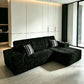 Boneless Modular Sofa For Living Room (Left) - Black
