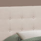 Full Size, Bed Headboard Only Upholstered, Transitional - Beige